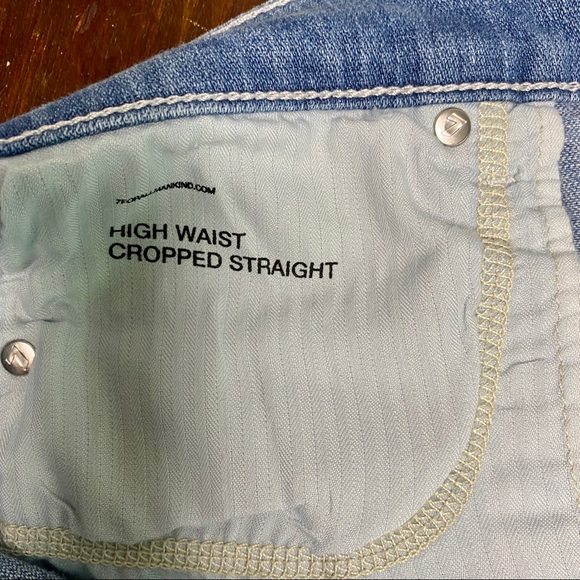 7 for All Mankind High Waist Cropped Straight Jeans 29 - Picture 5 of 6